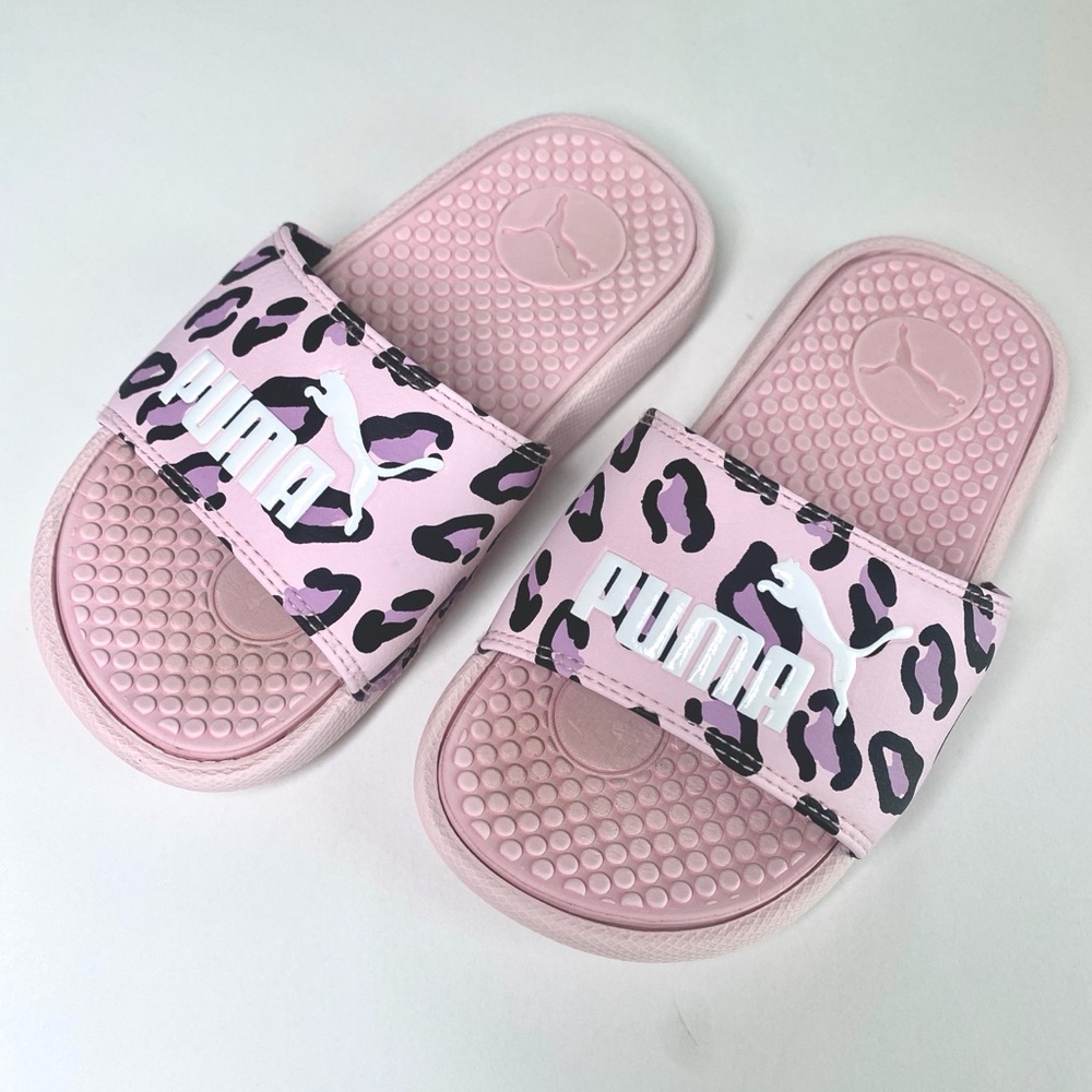 Girls’ Puma “Cool Cat Summer Roar” Slide Sandals - Size 11